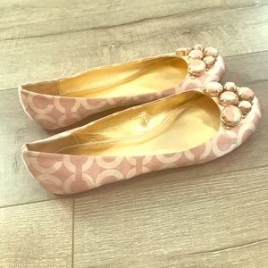 Coach pink ballet flats